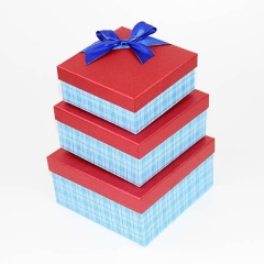 Комплект подарочной коробки из тартана