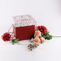 Флорист Упаковка цветов Подарочная коробка квадратная форма для украшения свадебной вечеринки