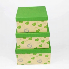 Индивидуальная подарочная коробка с квадратной бумагой с крышкой для хранения