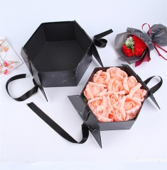 Hexagon Floral Packaging Boxes для свадьбы День рождения