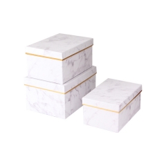 Роскошные бумажные коробки с мраморным рисунком для упаковки подарков