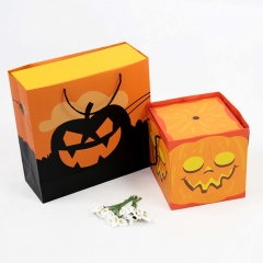 Горячая продажа Хэллоуин Custom картон подарочная коробка для упаковки конфеты