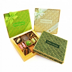 Элегантная подарочная коробка для логотипов с логотипом для шоколадной упаковки с галстуком-бабочкой