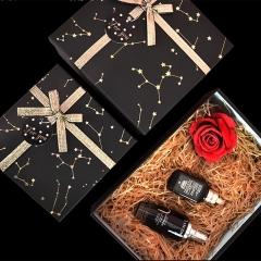 Горячая тиснение Индивидуальная печать Star Design Paper Box с галстуком-бабочкой