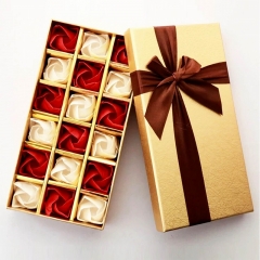 Роскошная цветочная упаковка картонная подарочная коробка с подносом