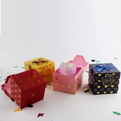 Изготовленная на заказ картонная коробка бумаги Kraft квадратная форменная для свечки с магнитом
