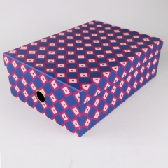 высококачественная красочная печатная обувная картонная коробка с металлическими частями